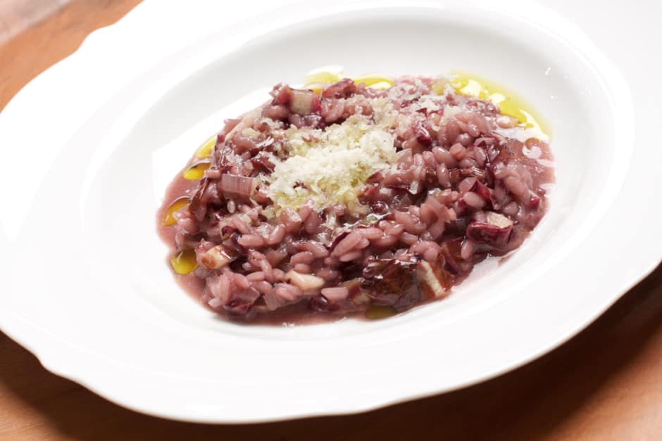Pure Italy with easy radicchio risotto