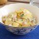 earth apple - potato salad- vienna style - viennese potato salad on a plate