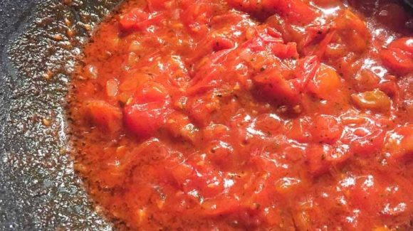 Tomato Sauce strained Tomatoes Recipe Image