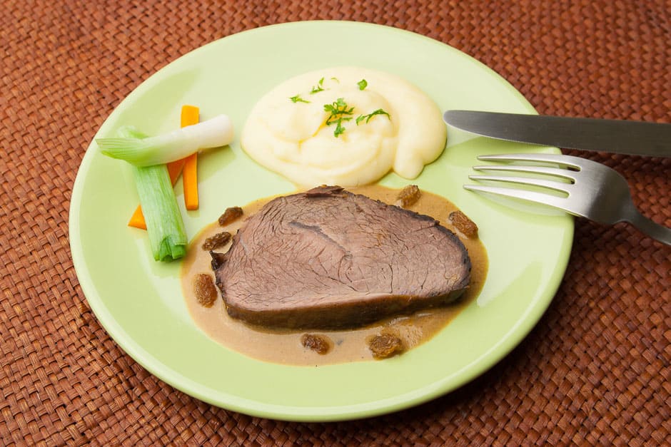 German Sauerbraten - Marinated Pot Roast from Germany and german chef