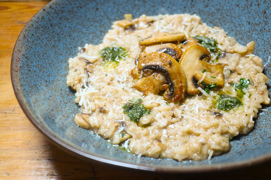 Mushroom risotto recipe picture