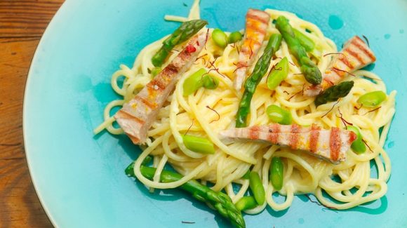 Spaghetti with tuna Recipe Image