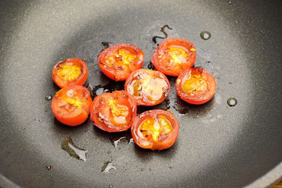 Caramelize the tomatoes.