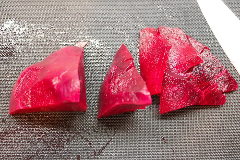 Cut beetroot into slices