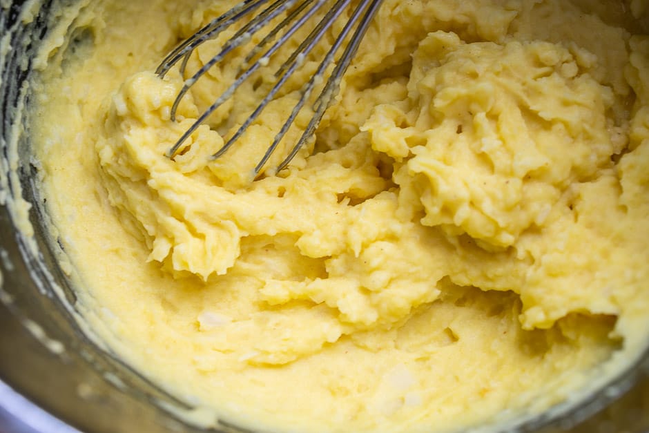 Fine mashed potatoes with cauliflower