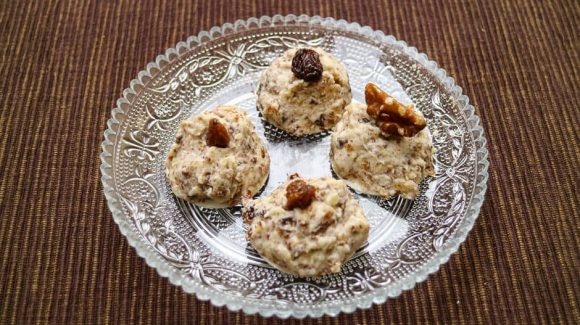 Coconut Macaroons with Nuts and Fruits