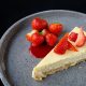 NY cheesecake with strawberries
