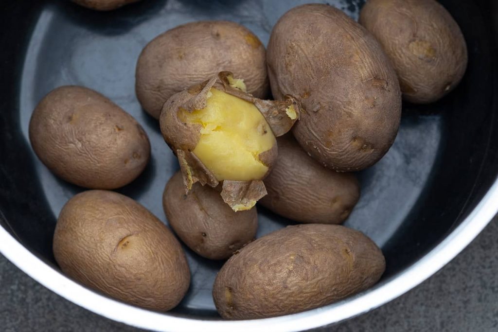 Cooked potatoes