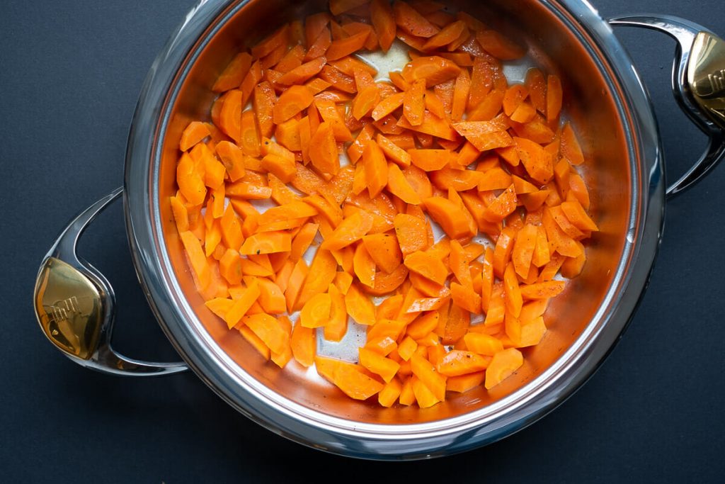Prepared carrot vegetables