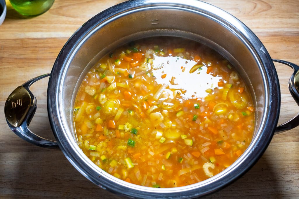 Boiled bean soup