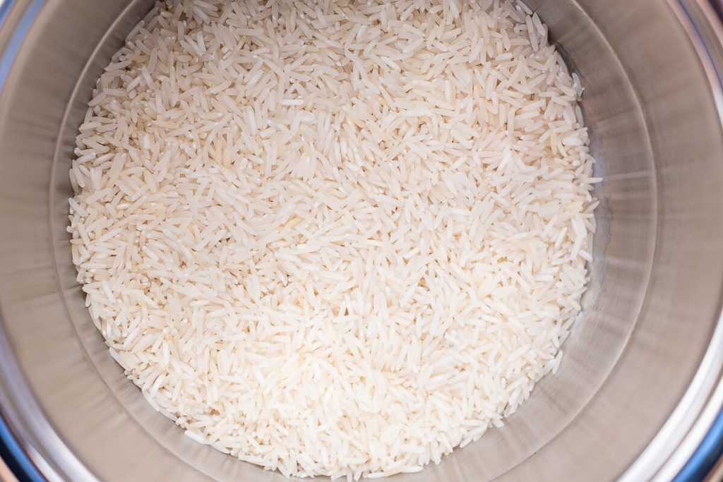 Rice in the pot