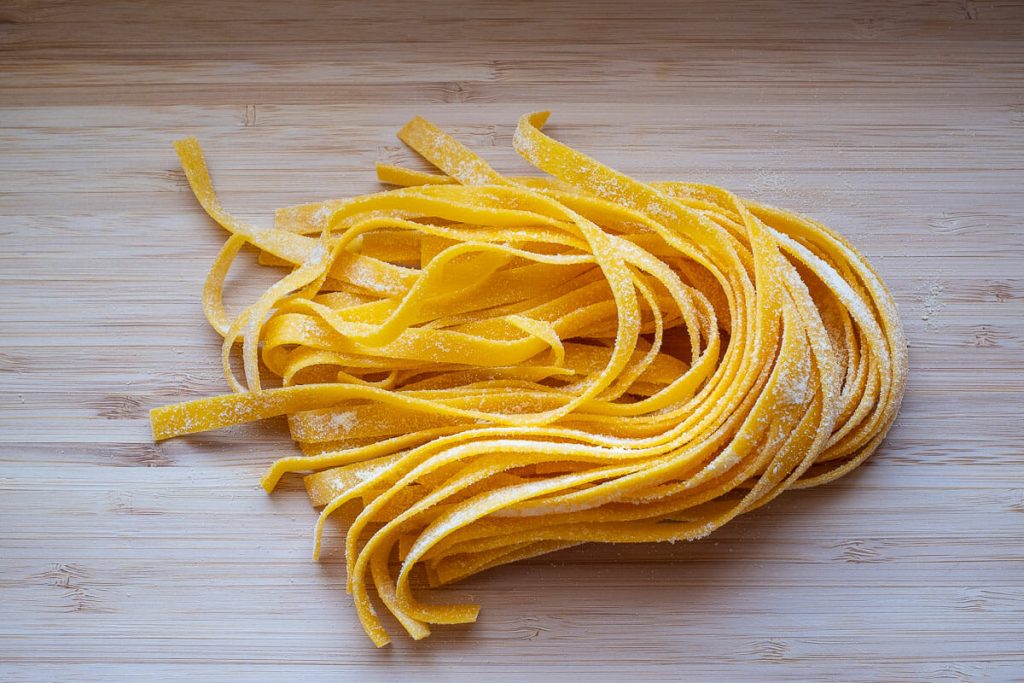 Tagliatelle ribbon pasta fresh