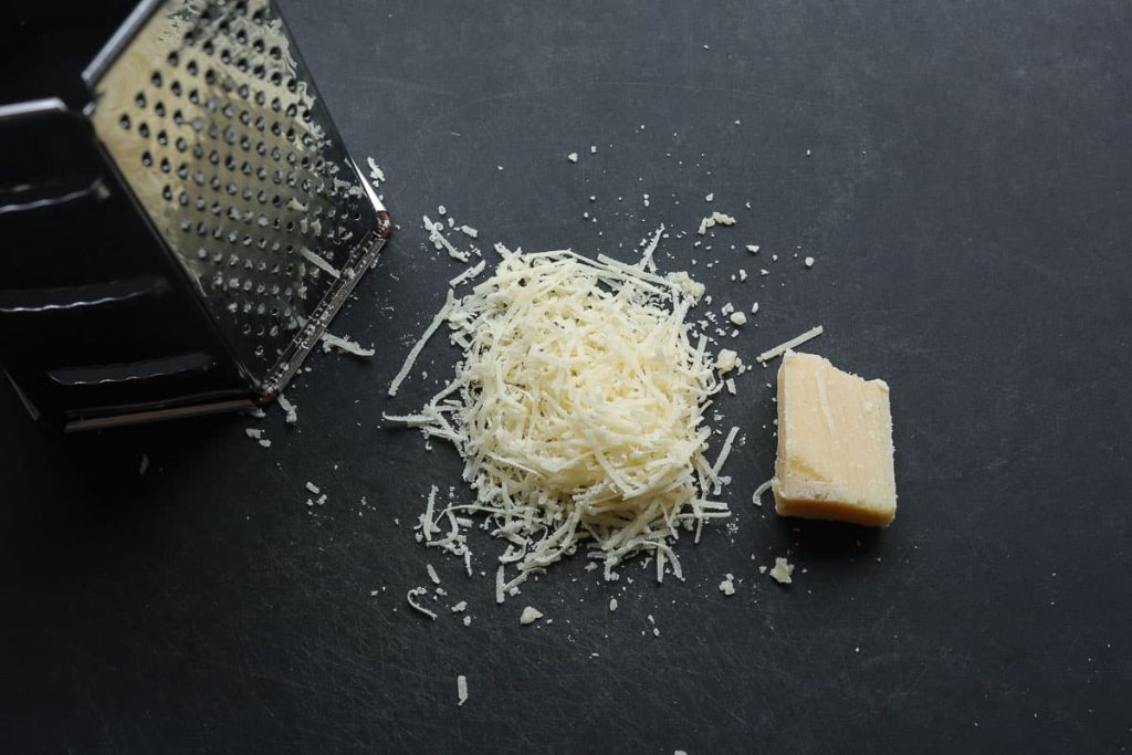 Finely grated parmesan