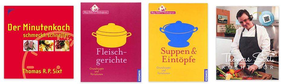 Cookbooks by Thomas Sixt, professional chef and food photographer