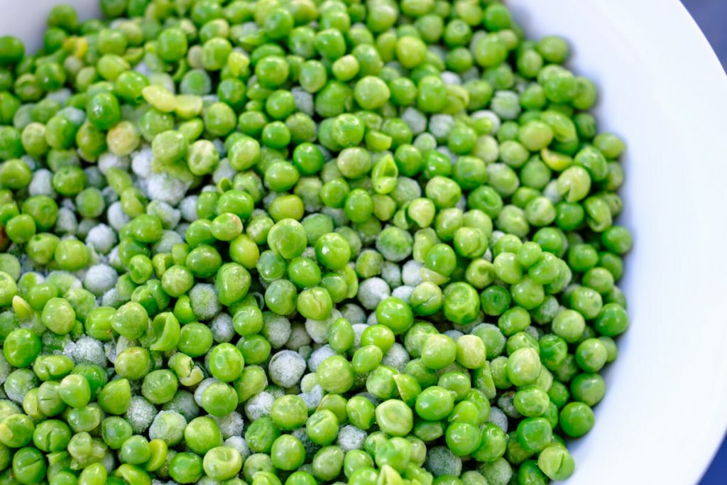 Peas close-up