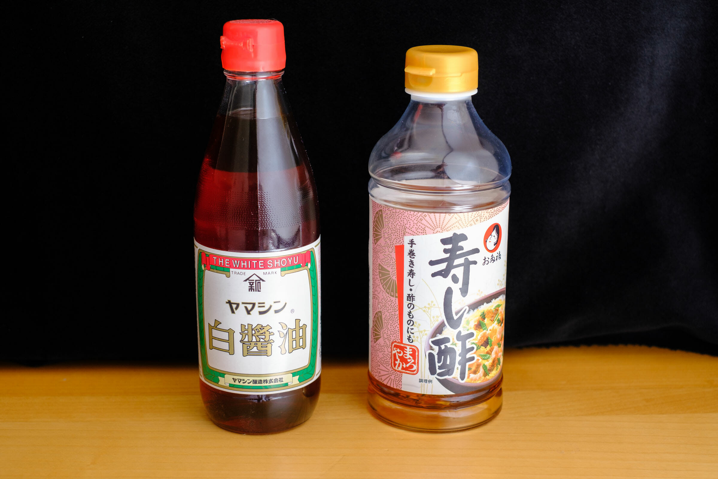 Soy sauce and sushi vinegar