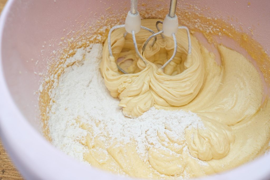 dough with flour